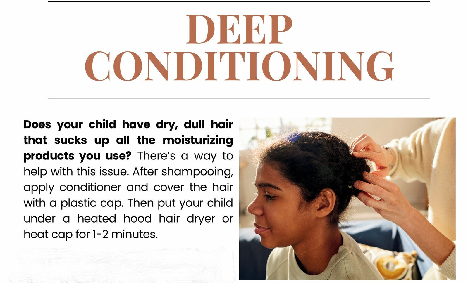 Adoptive & Foster parents to Black children Black Hair: Deep Conditioning
